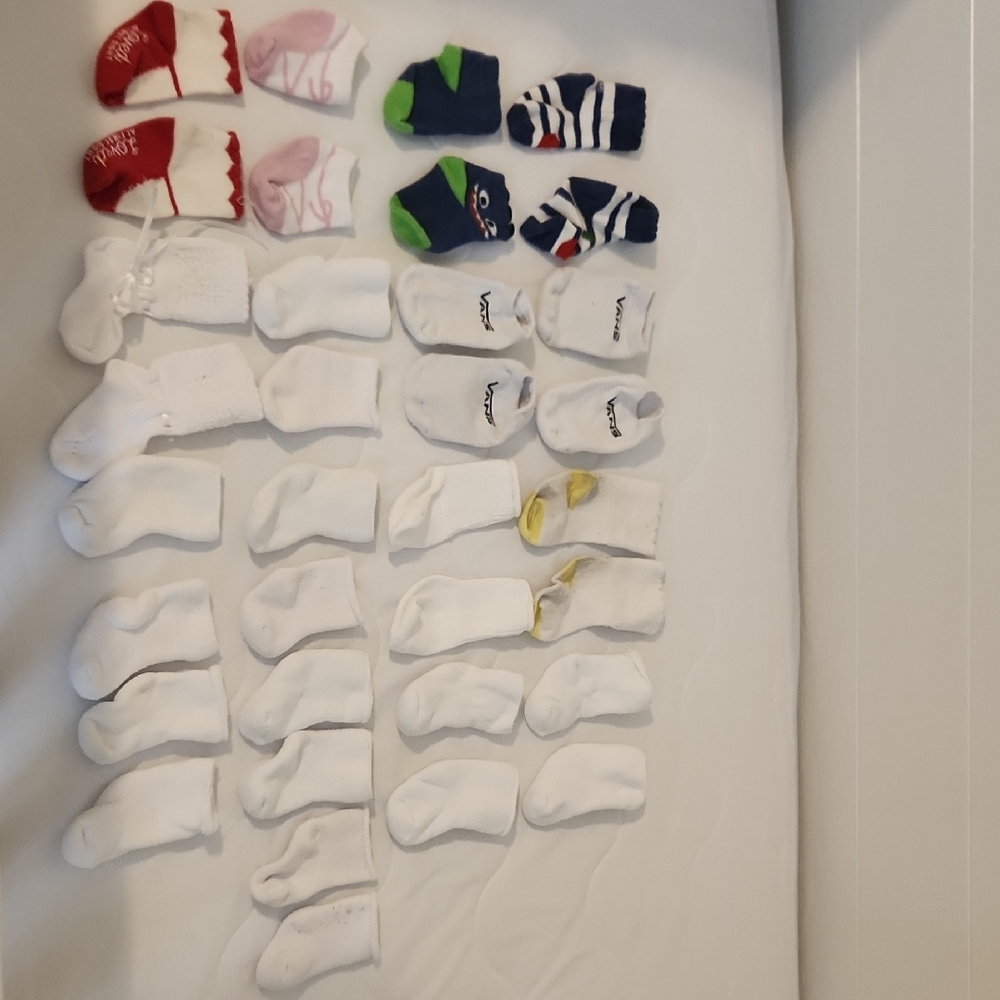 White Baby's Socks